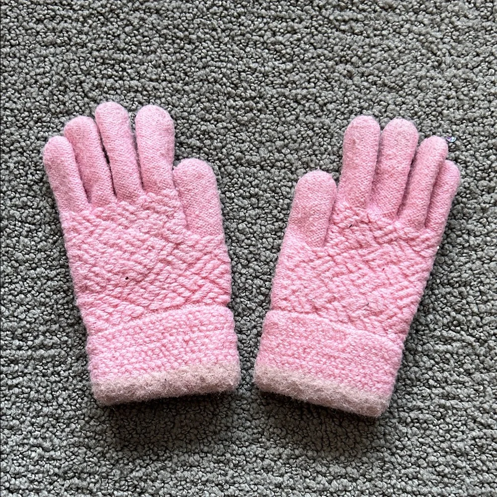 Cozy Pink Toddler/Little Kid Gloves